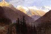 Albert Bierstadt Sunrise at Glacier Station oil on canvas